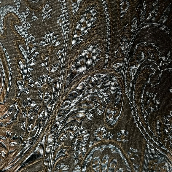 Women's Susan Graver Jacquard Knit Open Front Duster Cardigan Midnight Ink Sz 1X - Picture 3 of 11